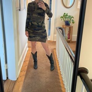 Ralph lauren Blue label by Ralph Lauren silk /cotton Henley Dress size s